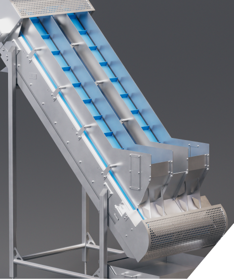 The right side of Dual Belt Conveyor.