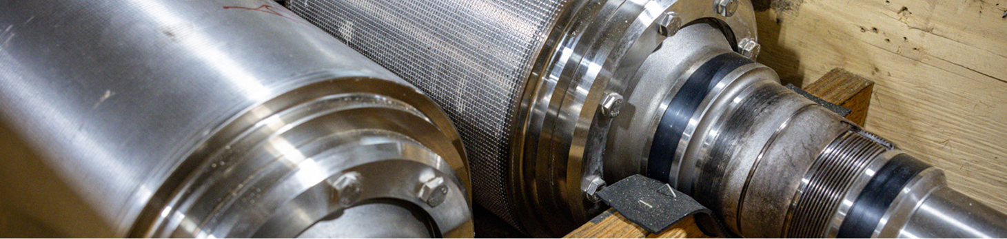 A section of a cereal manufacturing machine.