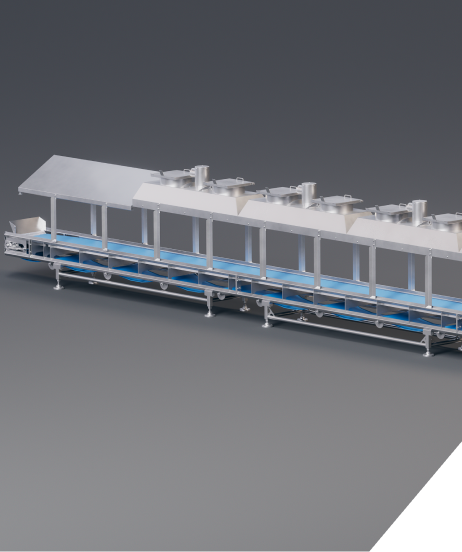 Cooling Conveyor machinery supplied by F.N. Smith.