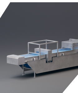 The left hand side of a Metal Detecting Conveyor.