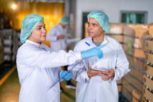 Quality control and hygiene check of food production